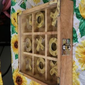 Wood tic tac toe